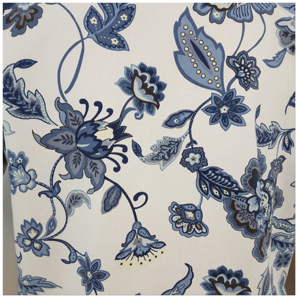 SUSAN GRAVER, Denim Floral Top, size XLarge XL X-L - Picture 4 of 8